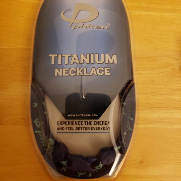 Phiten Titanium Necklace + Brown Tote, Headband, Sticker - Picture 2 of 7